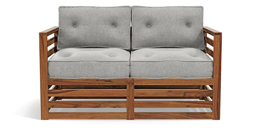 Raymond Wooden Sofa - Teak Finish (Vapour Grey)